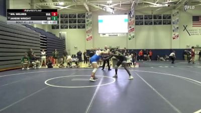 215 lbs Champ. Round 1 - Jaheim Wright, Cedar Rapids Kennedy vs Wil Welbes, Wahlert, Dubuque