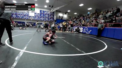 55 lbs Rr Rnd 2 - Jasper Earls, Tecumseh Youth Wrestling vs Henry Hicks, Morris Wrestling Association