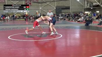 133 lbs Champ. Round 1 - Trevor Cortright, Utica vs Christopher Dubey, Bridgewater State
