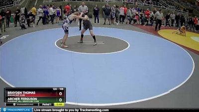 108 lbs Quarterfinal - Brayden Thomas, Dallas Mat Club vs Archer Ferguson, Pleasant Hill Wrestling Club