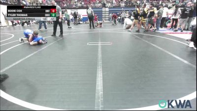 64 lbs Quarterfinal - Bodie Cox, Smith Wrestling Academy vs Tyler Thomas, Choctaw Ironman