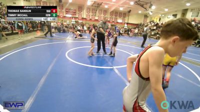 58 lbs Consolation - Thomas Sandlin, Vian Wrestling Club vs Timmy McCall, Fort Gibson Youth Wrestling