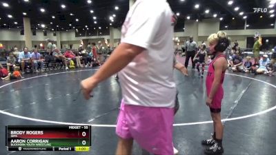 55 lbs Round 5 - Brody Rogers, Sepa vs Aaron Corrigan, Buckhorn Youth Wrestling