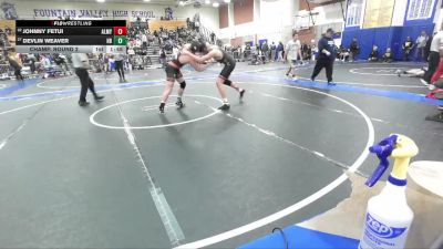 190 lbs Champ. Round 2 - Johnny Fetui, Alemany vs Devlin Weaver, Huntington Beach