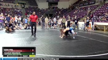 122-131 lbs Round 1 - Maddux Keilholtz, Team Taneisha Wrestling Club vs Evan Vigil, Pikes Peak Warriors Wrestling