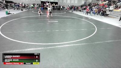 132 lbs Cons. Round 6 - Landen Ramsey, Plymouth vs George Ahles, Mosinee