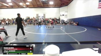 285 lbs Cons. Round 2 - Evan Glines, Sacramento City College vs Cole Jackson, Cal Poly