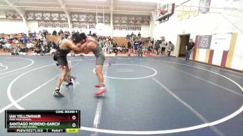 190 lbs Cons. Round 4 - Santiago Moreno-Garcia, Hamilton High School vs Ian Yellowhair, Page High School