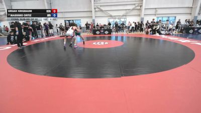 138 lbs Cons. Sub-rd Of 32 - Urijah Krigbaum, Central Valley vs Massimo Ortiz, Arete Wrestling Academy