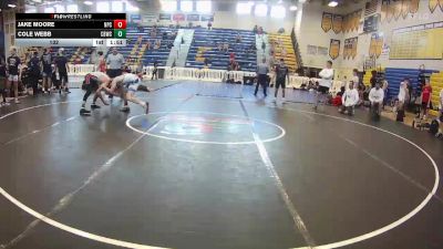 132 lbs Round 7 (8 Team) - Cole Webb, Cocoa Beach WC vs Jake Moore, Naperville Central