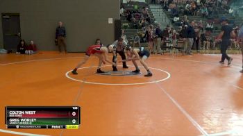 108 lbs Round 5 - Greg Worley, James Clemens HS vs Colton West, Bob Jones