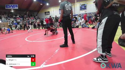 100 lbs Rr Rnd 2 - Logan Sligar, Pin-King All Stars vs Drey Johnson, Pitbull Wrestling Academy