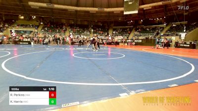 100 lbs Round Of 32 - Raeya Perkins, HURRICANE WRESTLING ACADEMY vs Kenley Harris, Hawks WC Lincoln