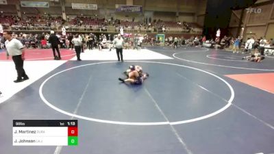 98 lbs Quarterfinal - Jaden Martinez, Duran WC vs Jaxen Johnson, La Junta Wolfpack