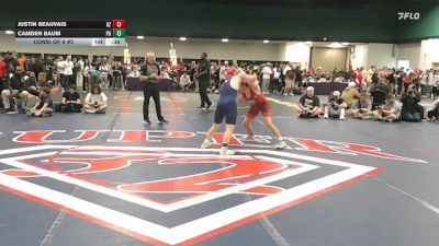 138 lbs Consi Of 8 #2 - Justin Beauvais, AZ vs Camden Baum, PA