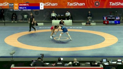 76 kg Quarterfinal - Tristan Kelly, USA vs Kendra Dacher, FRA