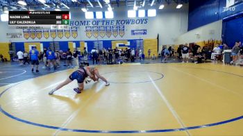 125 lbs Champ. Round 1 - Naomi Luna, Mayhem Wrestling Club vs Lily Calzadilla, Jensen Beach High School