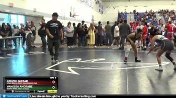 111 lbs Champ. Round 1 - Vanessa Andrade, Buena Park High School vs Athziri Guizar, Long Beach Poly High School Wr