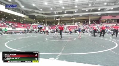 90 lbs Semifinal - Isaac Costa, Wamego vs Christian West, Maize WC