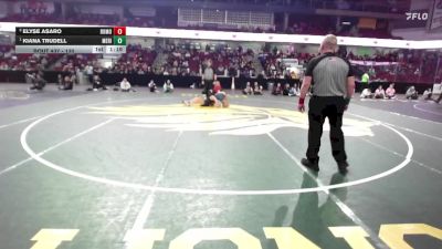 130 lbs 1st Place Match - Kiana Trudell, Meridian vs Elyse Asaro, Rocky Mountain