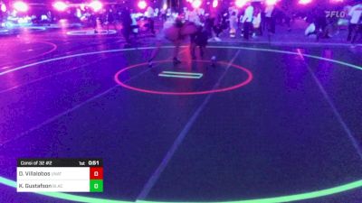 144 lbs Consi Of 32 #2 - Damon Villalobos, Unattached vs Keegan Gustafson, Black Fox Wrestling Academy