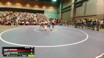 150 lbs Cons. Round 2 - Aiden Ortegon, Beyer vs Tucker Maestes, White Pine