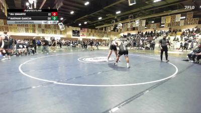 285 lbs Quarterfinal - Nathan Garcia, Chino vs Eli Swartz, Central Catholic