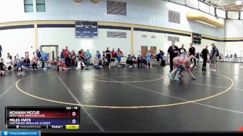 78 lbs Cons. Semi - Achaiah McCue, Beast Mode Wrestling Club vs Miles Mays, Contenders Wrestling Academy