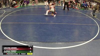 92 lbs Round 1 - Alorah Torrey, Wayne Wrestling Club vs Jaylynn Jensen, Aviator Wrestling Academy