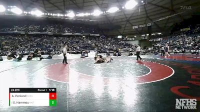 2A 220 lbs 1st Place Match - Sofian Hammou, North Kitsap vs Andrew Penland, W. F. West