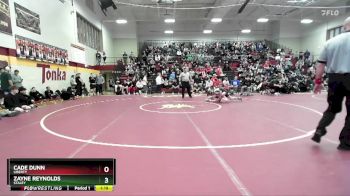 126 lbs 1st Place Match - Zayne Reynolds, STALEY vs Cade Dunn, LIBERTY