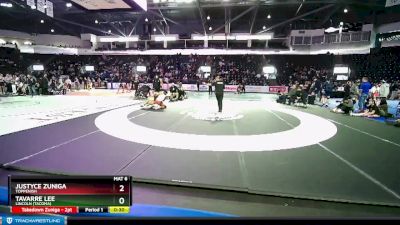 132 lbs Cons. Semi - Tavarre Lee, Lincoln (Tacoma) vs Justyce Zuniga, Toppenish