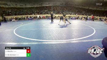 92 lbs Quarterfinal - Josh Waufle, Tornado Wrestling vs Drew Brinkmeier, Liberty Warrior Wrestling Club