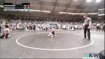 52 lbs Consi Of 4 - Foster Barnes, Newcastle Youth Wrestling vs Wriglee Ward, Grover Rains Wrestling Club