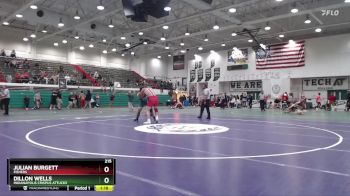 215 lbs Semifinal - Julian Burgett, Fishers vs Dillon Wells, Indianapolis Crispus Attucks