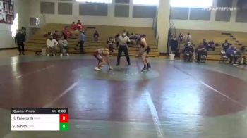 160 lbs Quarterfinal - Kevin Foxworth, Shippensburg vs Sean Smith, Carlisle