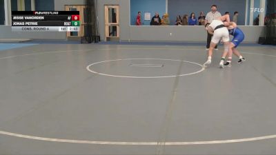 157 lbs Cons. Round 4 - Jonas Petrie, Rochester Community & Tech. College vs Jesse Vanorden, Air Force