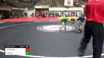 160 lbs Champ. Round 1 - Marcel Partida, Merced High School Wrestling vs Angel Garcia, Central Valley High School Wrestling