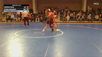 157 lbs Champ. Round 2 - Ryder Robinson, Western Wyoming College vs Iverson Mejia, Chadron State