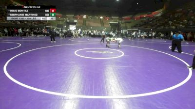 100 lbs 3rd Place - Josie Benitez, Kingsburg vs Stephanie Martinez, Highland (Bakersfield)