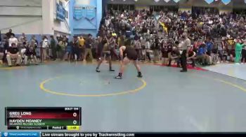 182 lbs Quarterfinal - Greg Long, Polytech vs Hayden Moaney, Delaware Military Academy
