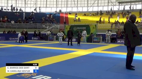 ELIANA BARROS DOS SANTOS OLIVEIR vs MARIA CAROLINA VENTURA S. SANTIA 2023 Brasileiro Jiu-Jitsu IBJJF