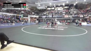 155 lbs Quarterfinal - Cali Wagoner, Oakley HS vs Dali Braun, Norton Community HS