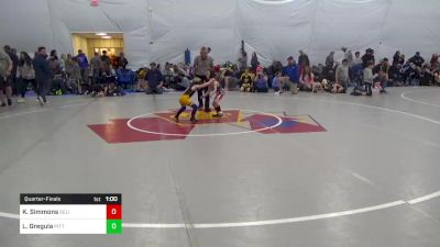 40 lbs Quarterfinal - Kameron Simmons, Selinsgrove vs Lukas Gregula, Pittsburgh