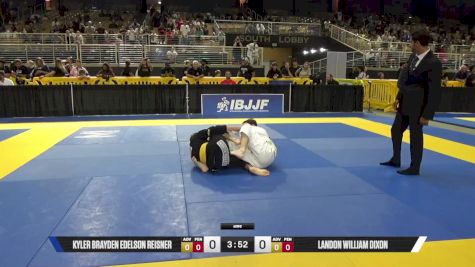 Kyler Brayden Edelson Reisner vs Landon William Dixon 2025 Pan Kids Jiu-Jitsu IBJJF Championship