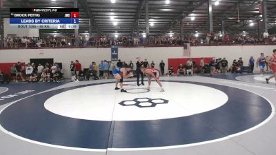 86 kg Champ. Rd Of 32 - Brock Fettig, Jackrabbit Wrestling Club vs James (Jamie) Evarts, Purple Valley Wrestling Club
