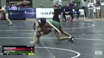 A 106 lbs Champ. Round 1 - Justin Muniz, Green Hill vs Masom Shrum, Marion County