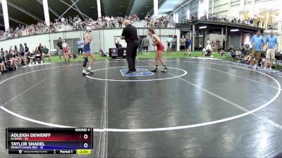 84 lbs Round 4 (6 Team) - Adleigh DeWerff, Illinois vs Taylor Shadel, Pennsylvania Red