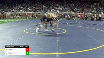 D2-144 lbs Champ. Round 1 - Lane Button, Wayland Union HS vs Braxton Tindall, Adrian HS