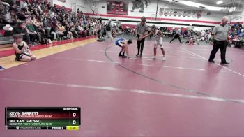 80-85 lbs Semifinal - Kevin Barrett, Pirate Powerhouse Wrestling Ac vs Beckam Grosso, Lexington Youth Wrestling Club